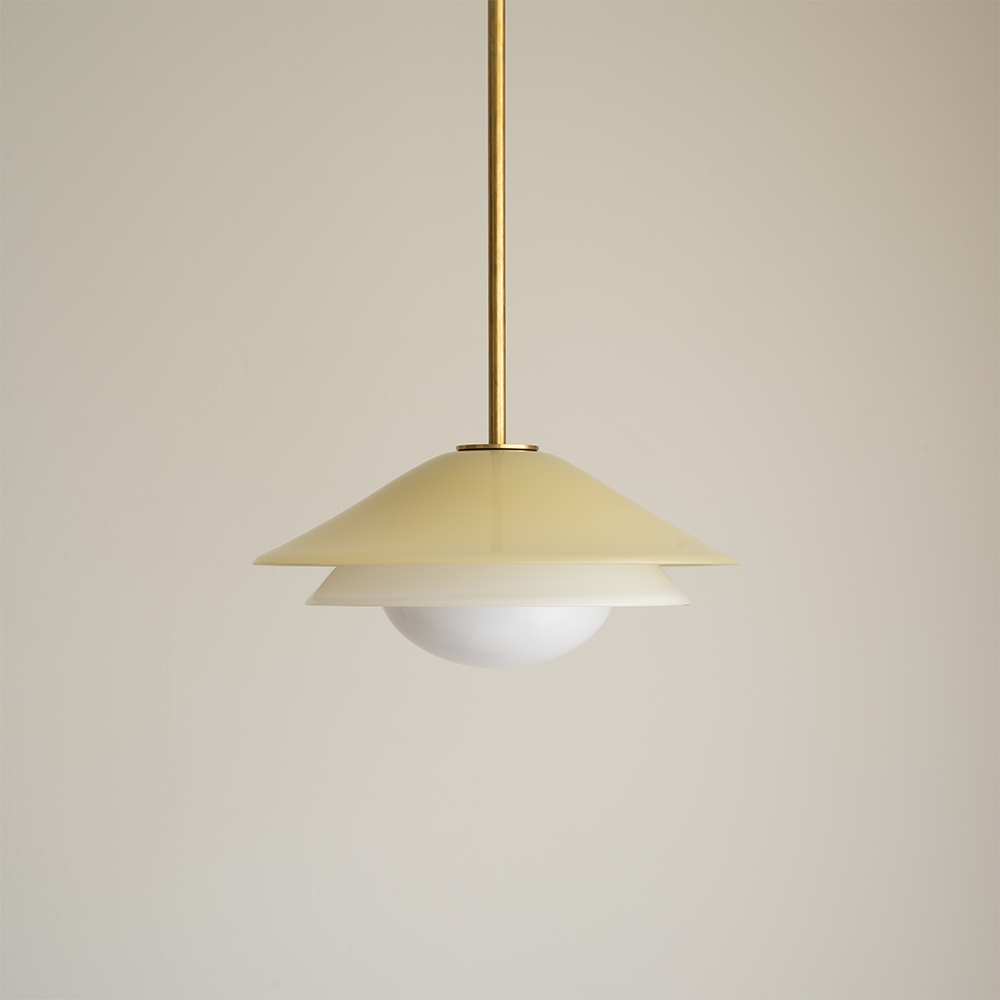 Jessica Pendant Halva-White