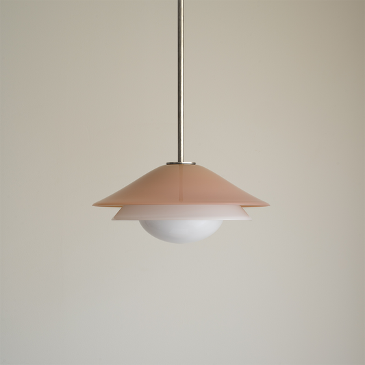 Jessica Pendant Persimmon-White