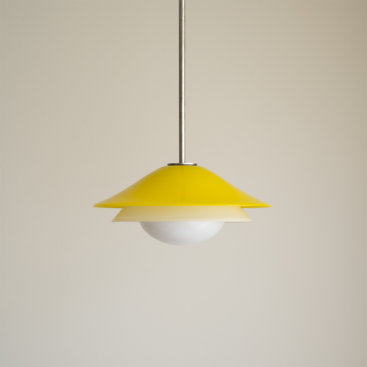 Jessica Pendant Canary-White
