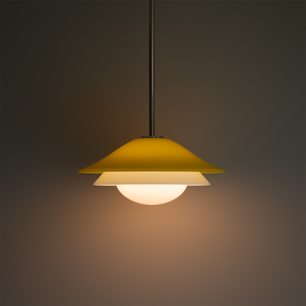 Jessica Pendant Canary-White